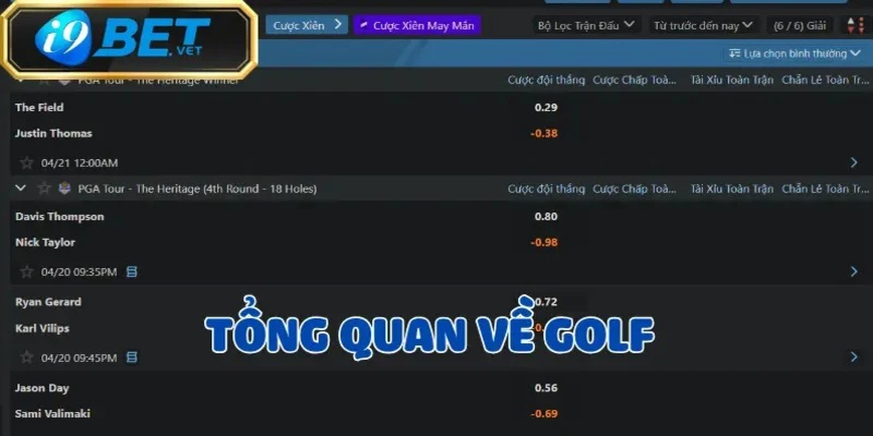 Golf: Xu hướng cá cược hấp dẫn nhất tại I9BET 2 golf